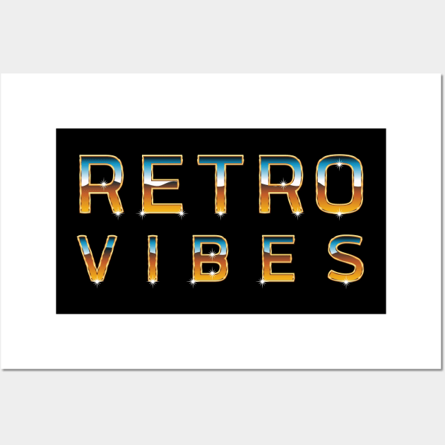 Retro Vibes Music 80s 90s 00s Wall Art by melostore